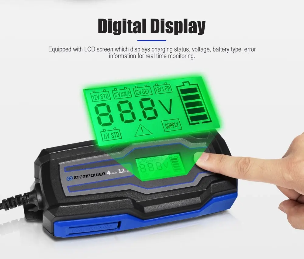 Smart Battery Charger 4A 6V/12V