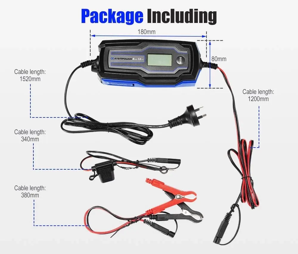 Smart Battery Charger 4A 6V/12V