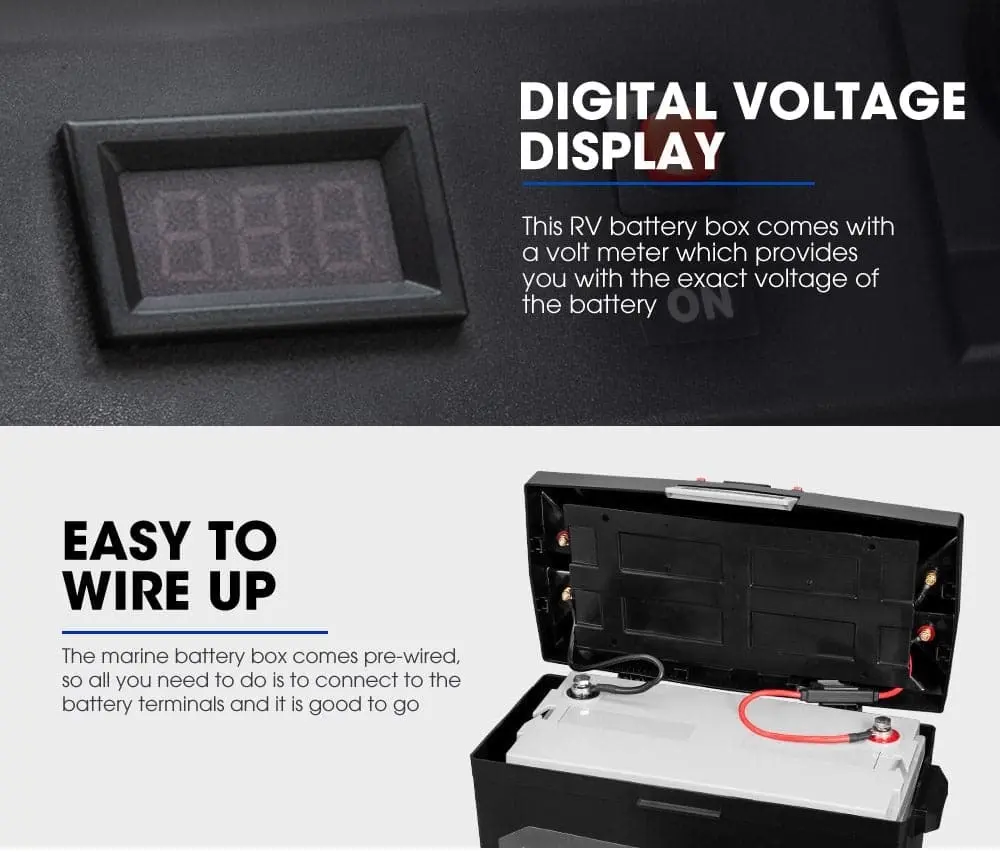 Atem Power Battery Box Dual Battery System with in built VSR Isolator