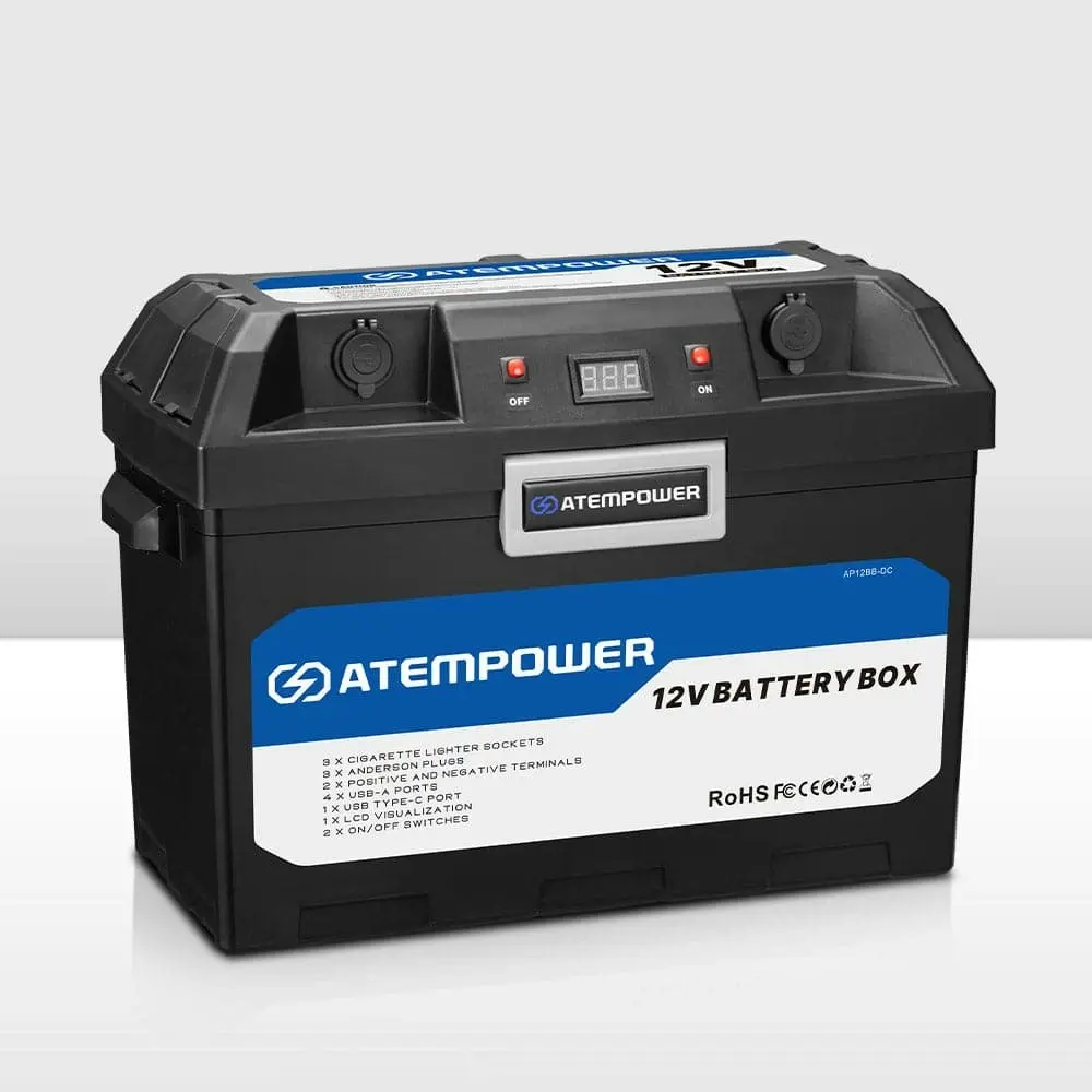 Atem Power Battery Box Dual Battery System with in built VSR Isolator