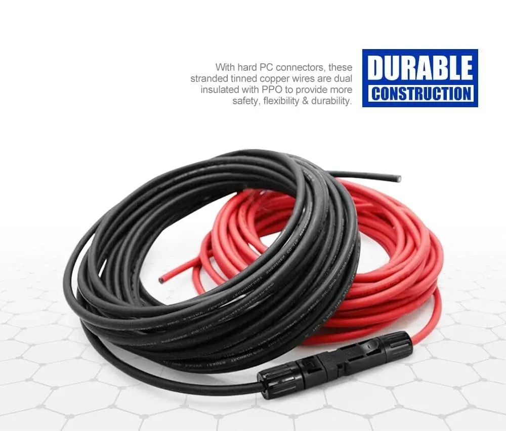 2x 10M Extension Cable Wire Connectors