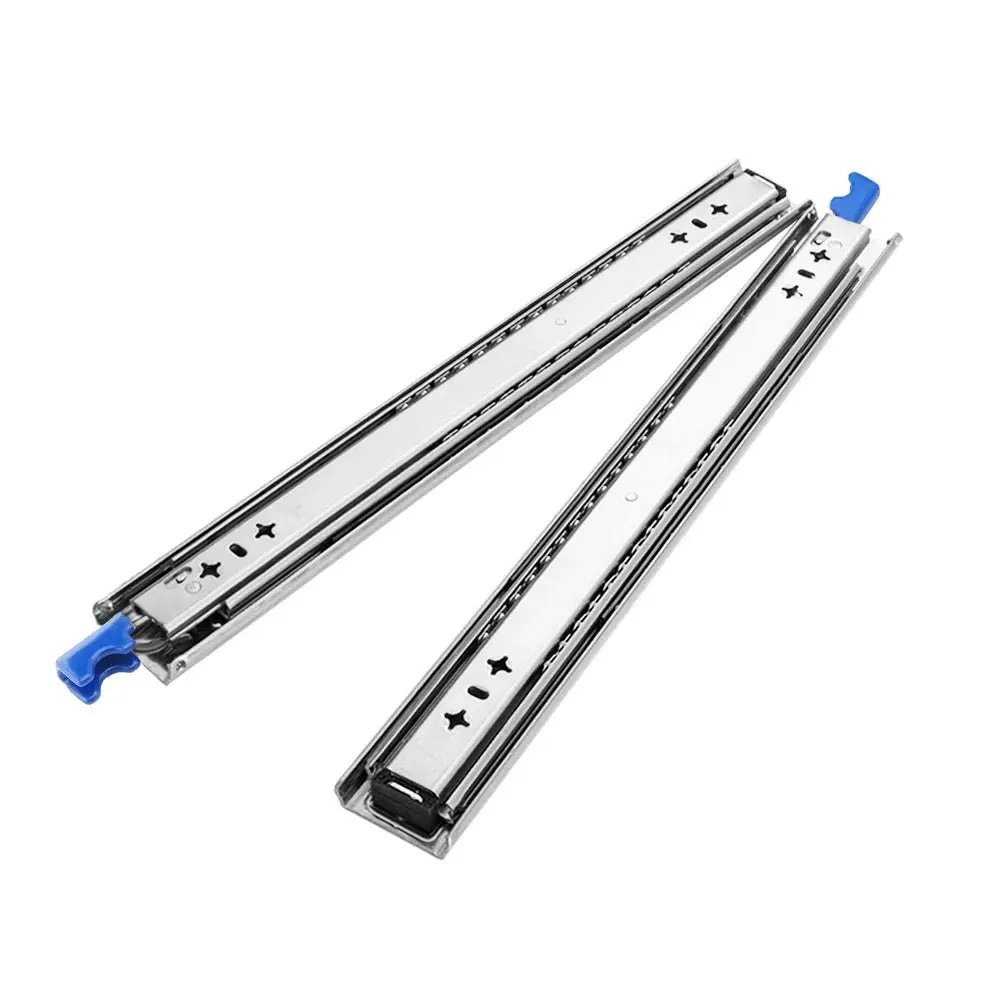 125KG Pair Locking Drawer Slides 500mm Runners Trailer Draw Full Extension 4WD