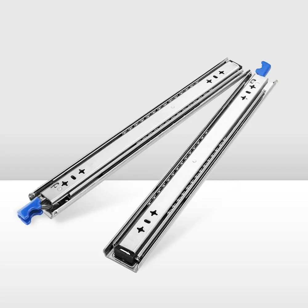 125KG Pair Locking Drawer Slides 500mm Runners Trailer Draw Full Extension 4WD