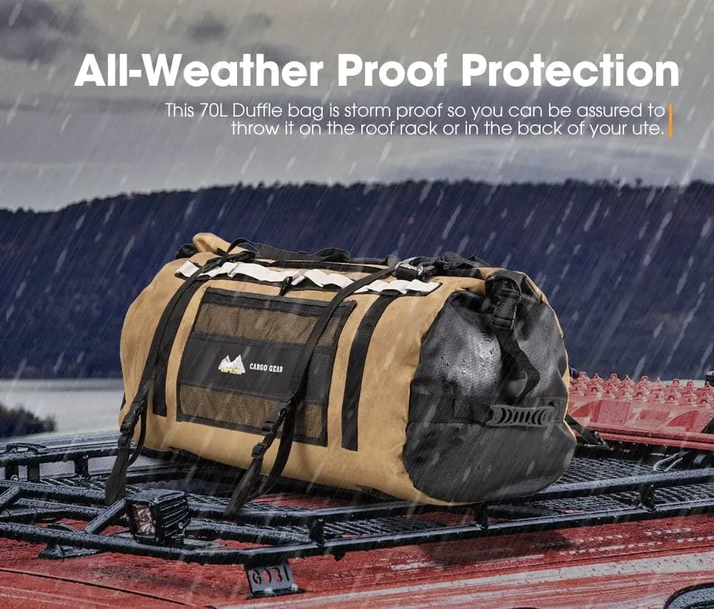 San Hima Cargo Bag Medium Stormproof Bag Water Resistant Outdoor Camping 4WD 70L