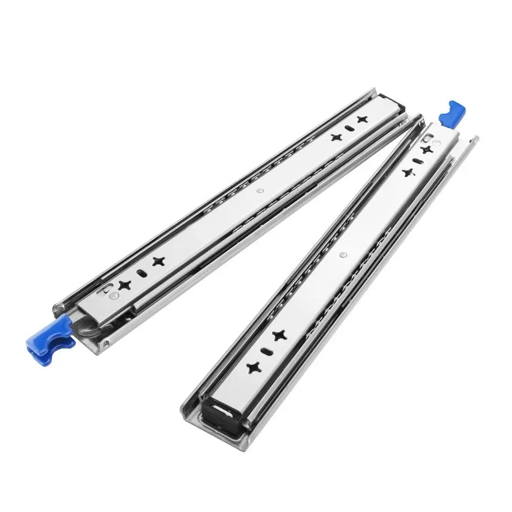 125KG Pair Locking Drawer Slides 400mm Runners Trailer Draw Full Extension 4WD