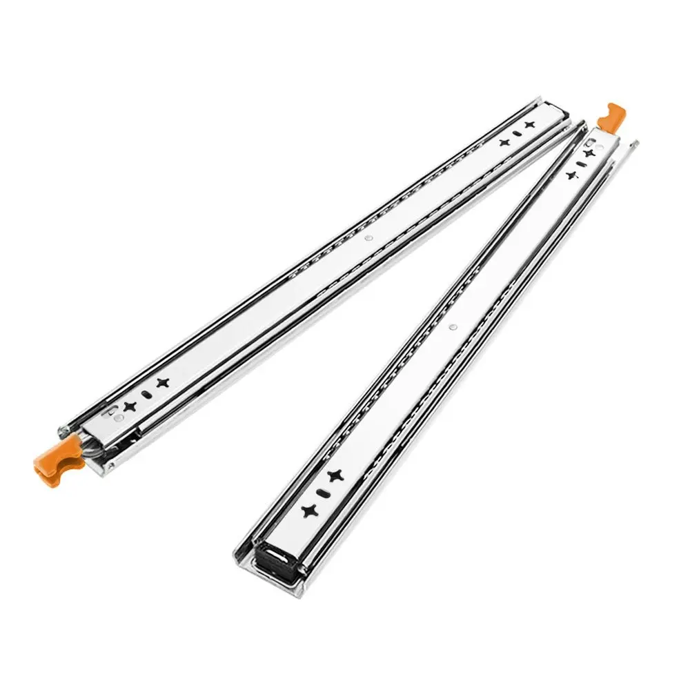 125KG Pair Locking Drawer Slides 559mm Runners Trailer Draw Full Extension 4WD