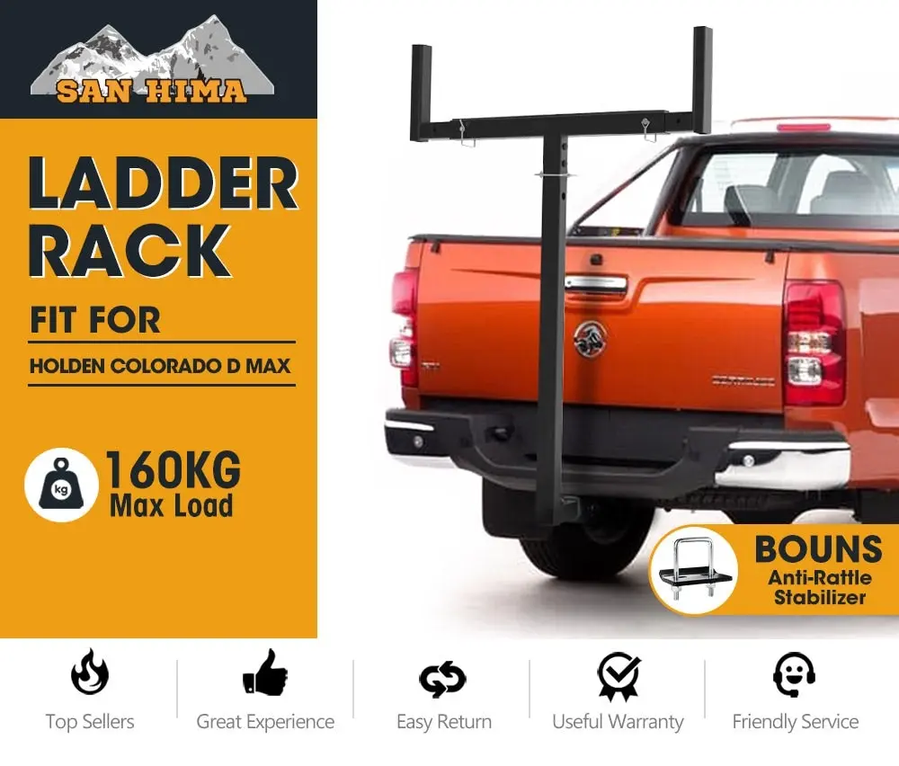 San Hima Holden Colorado/Isuzu D-Max Ladder Rack Roof Rack Tow Bar Hitch 4WD