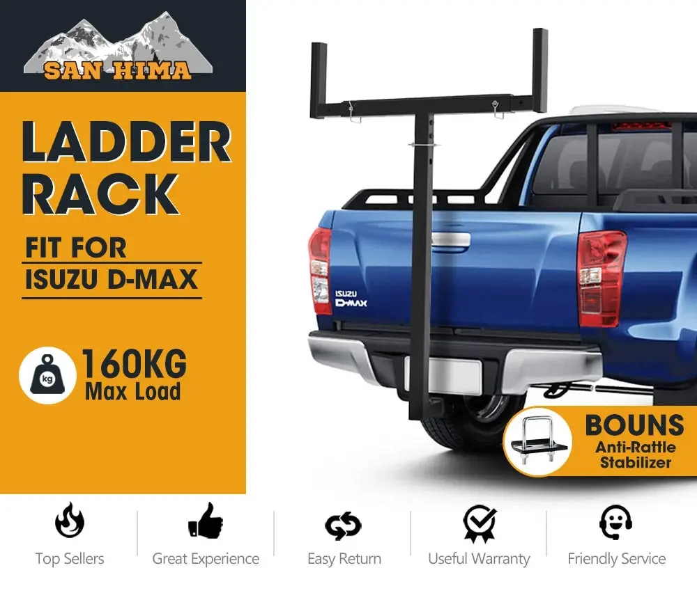 San Hima Ladder Rack Roof Rack Tow Bar for Isuzu D-Max