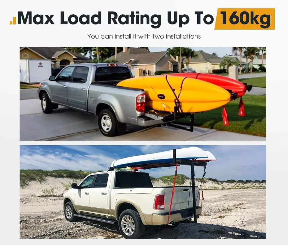 San Hima Ladder Rack Tow Bar Roof Rack Canoe/Kayak Carrier for Mitsubishi Triton