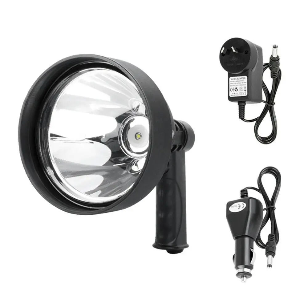 15W Led Handheld Spot Light Rechargeable Spotlight Hunting Shooting T6 12V