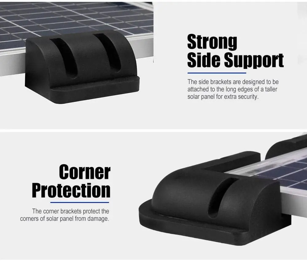 Solar Panel Corner Mounting Brackets Roof Mount 7PCS