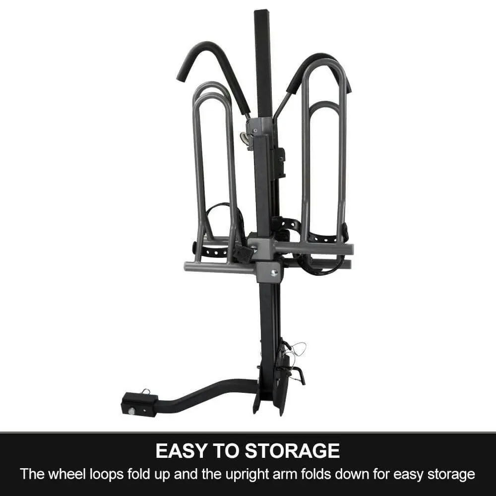 San Hima 2 Bike Bicycle Platform Car Rear Carrier Rack Hitch Mount Foldable Steel