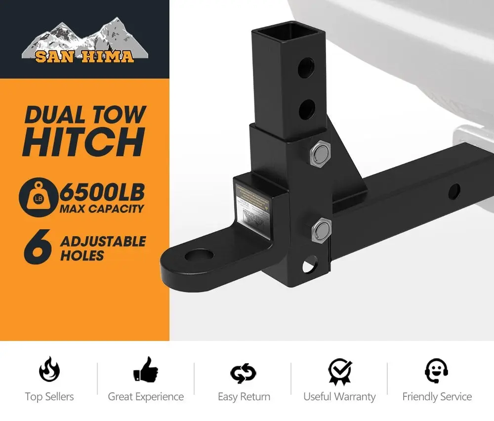 Towbar Ball Mount Tongue 2 inch Hitch