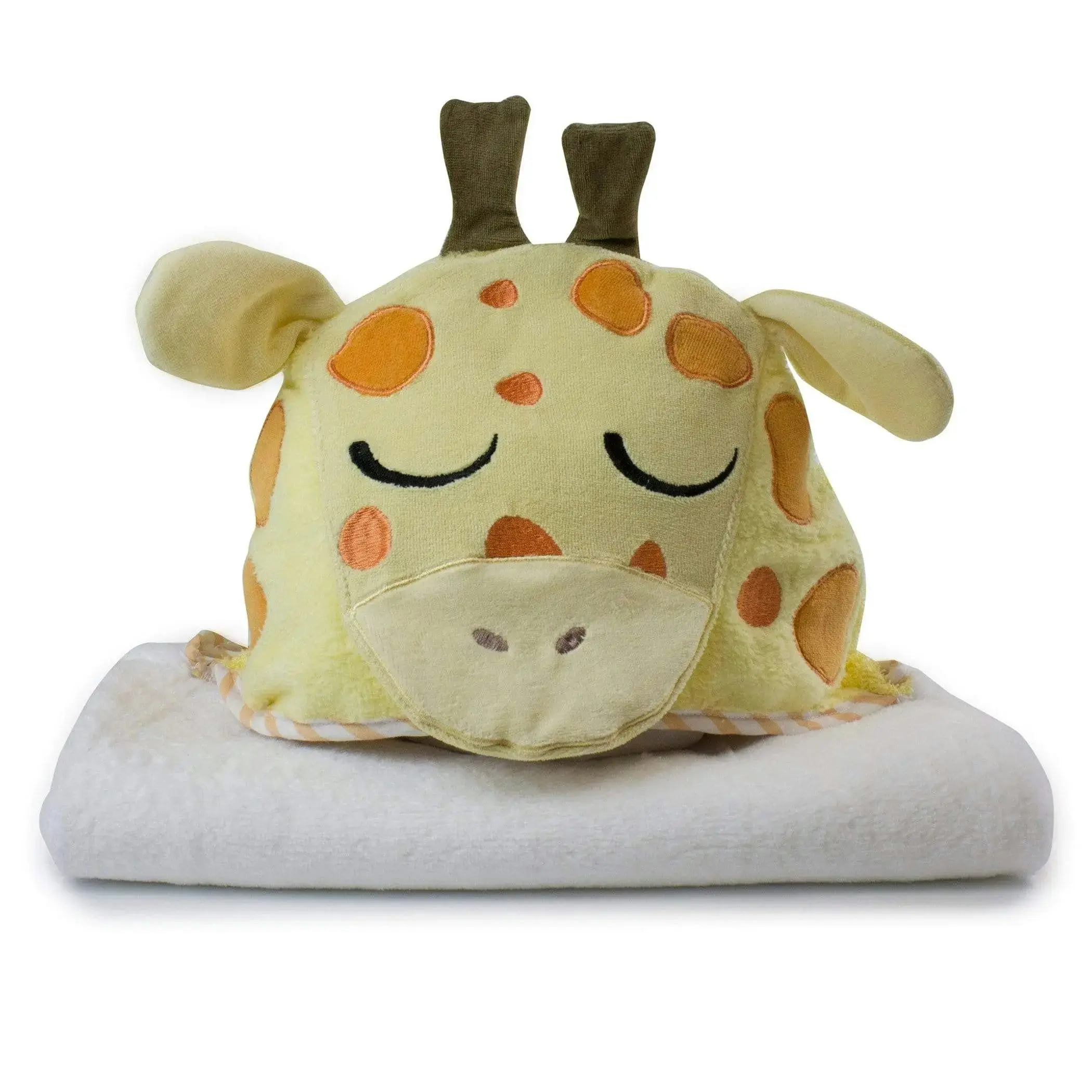 Zoo Animals 'Giraffe' Novelty Hooded Baby Bath Towel