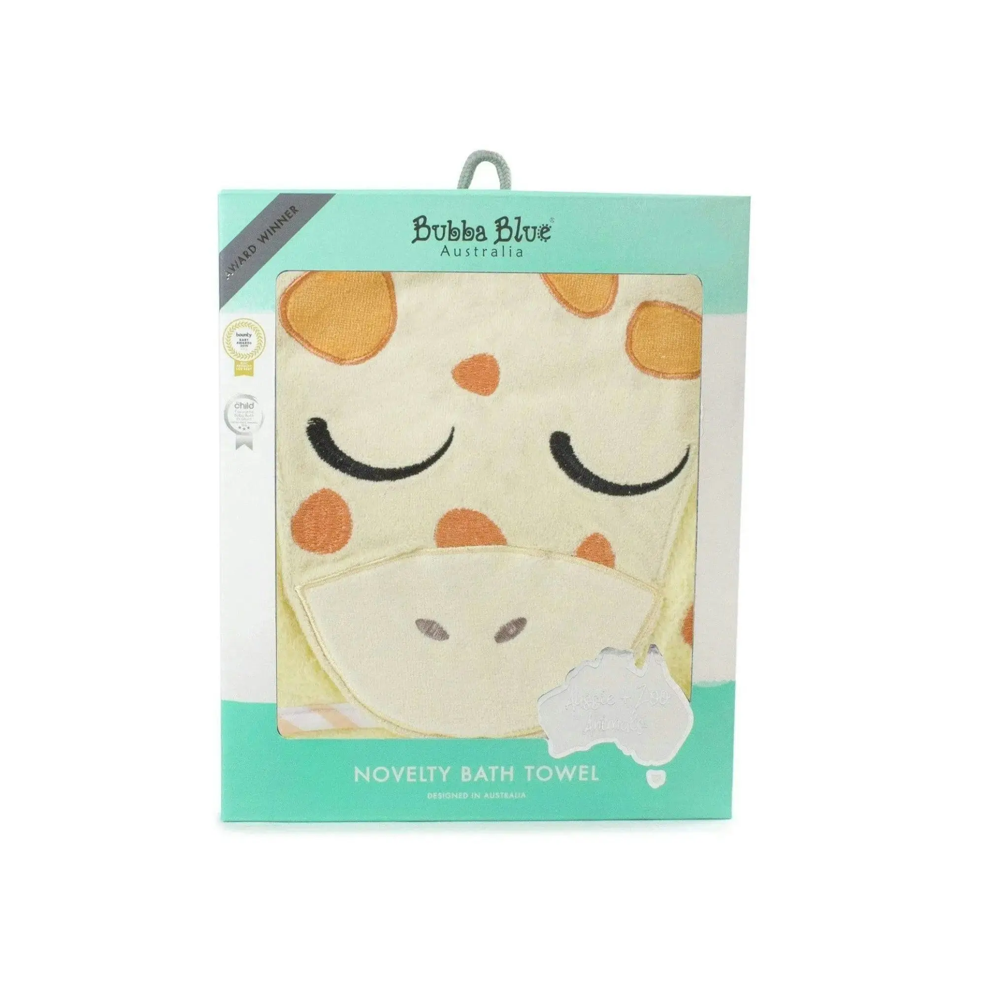 Zoo Animals 'Giraffe' Novelty Hooded Baby Bath Towel