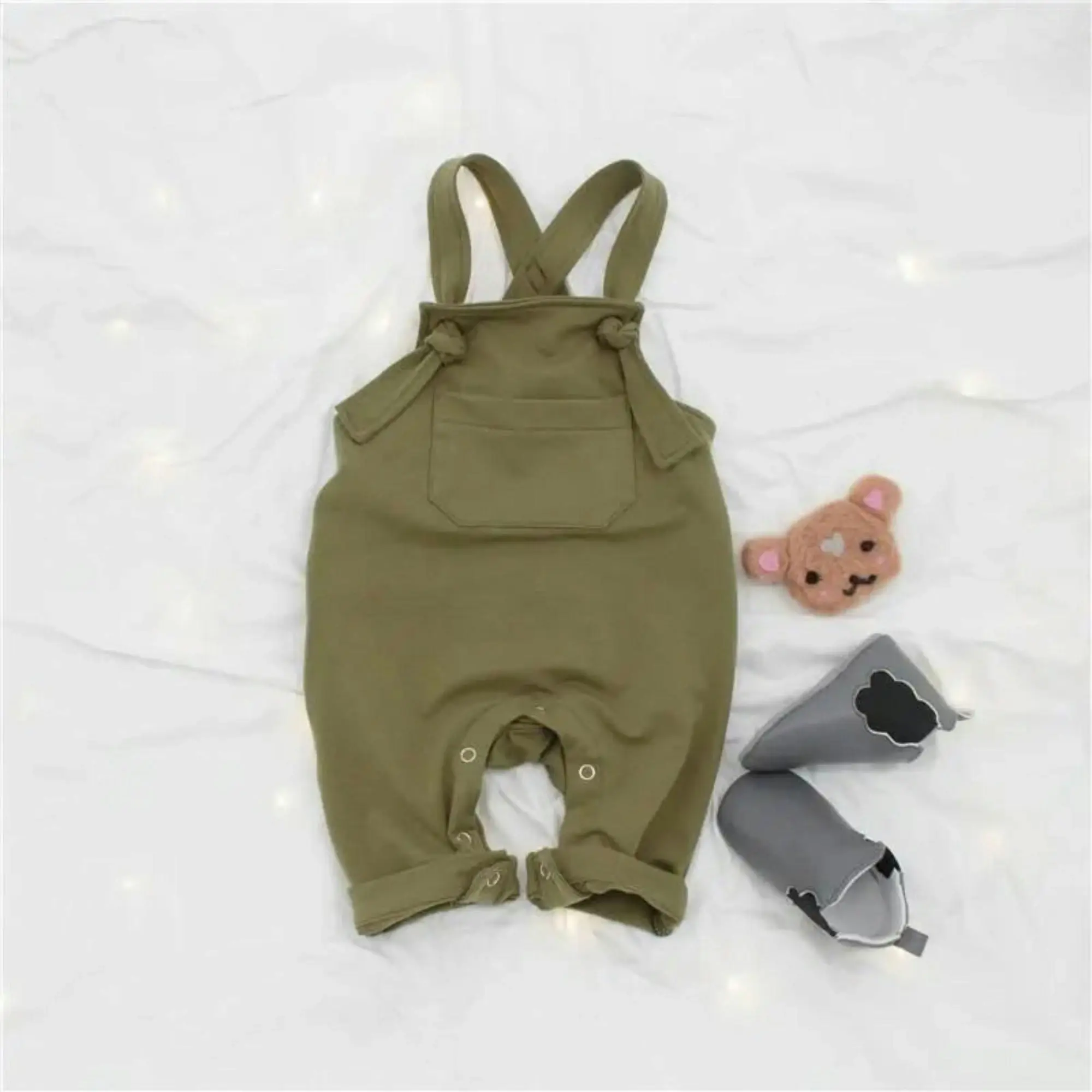 Baby overalls Jumpsuit - Olive green