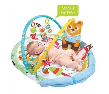 Yookidoo Baby Gymotion Play 'N' Nap Activity Gym. 3-in-1 Infant Play Mat