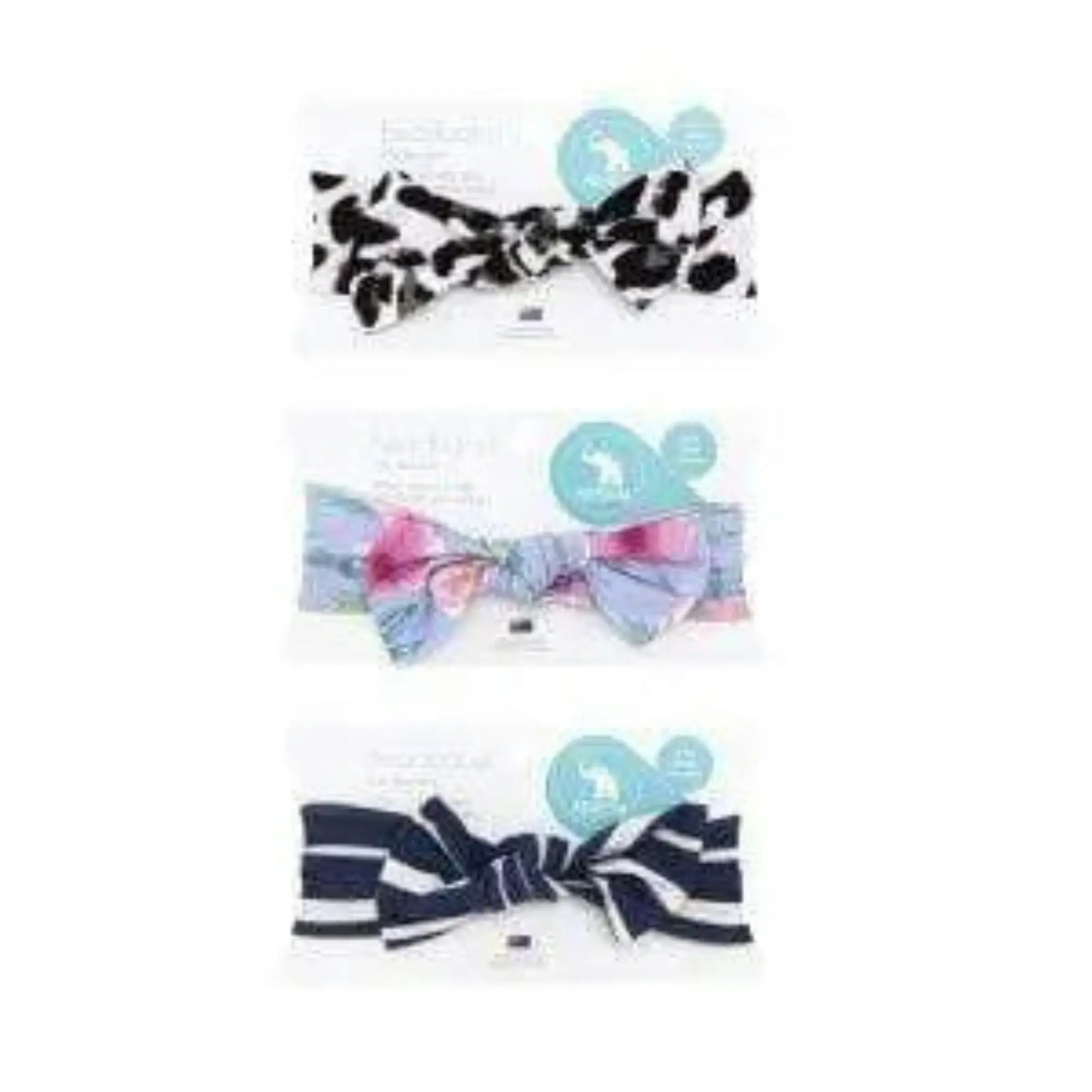 All 4 Ella stripe rayon fabric headband for newborns