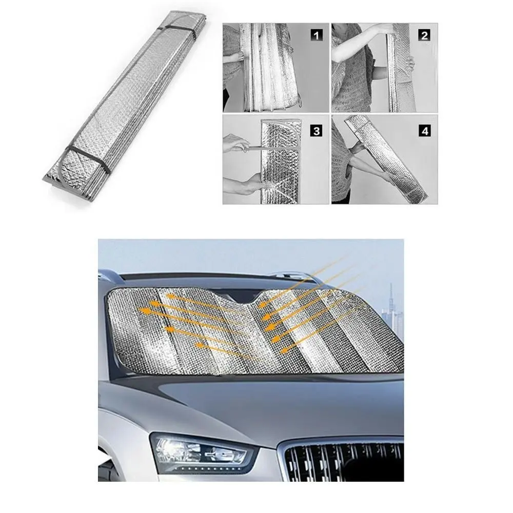 Car Windscreen Sun Visor Reflective Shade Heat Interior Windshield Foldable