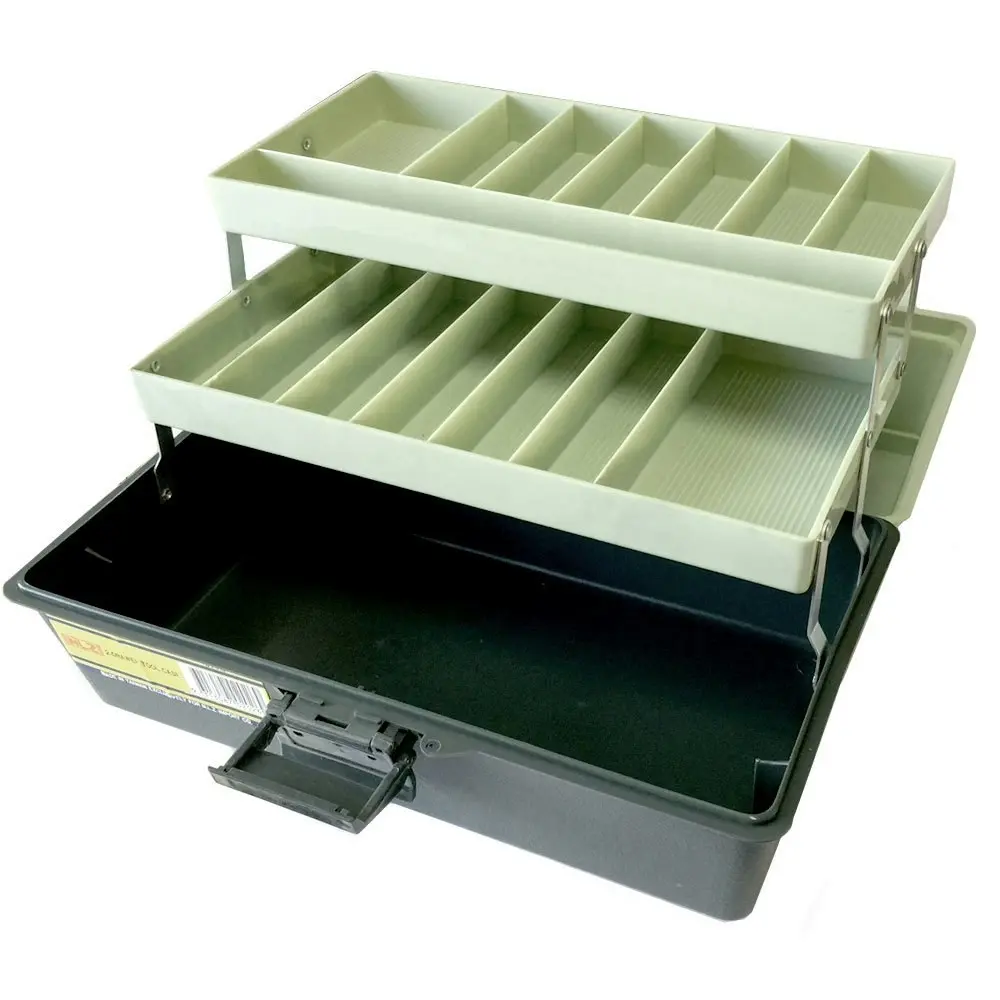 2x 31cm Storage Box/Case/Caddy/Organiser Tray for Tool/Sewing/Fishing/Handcraft