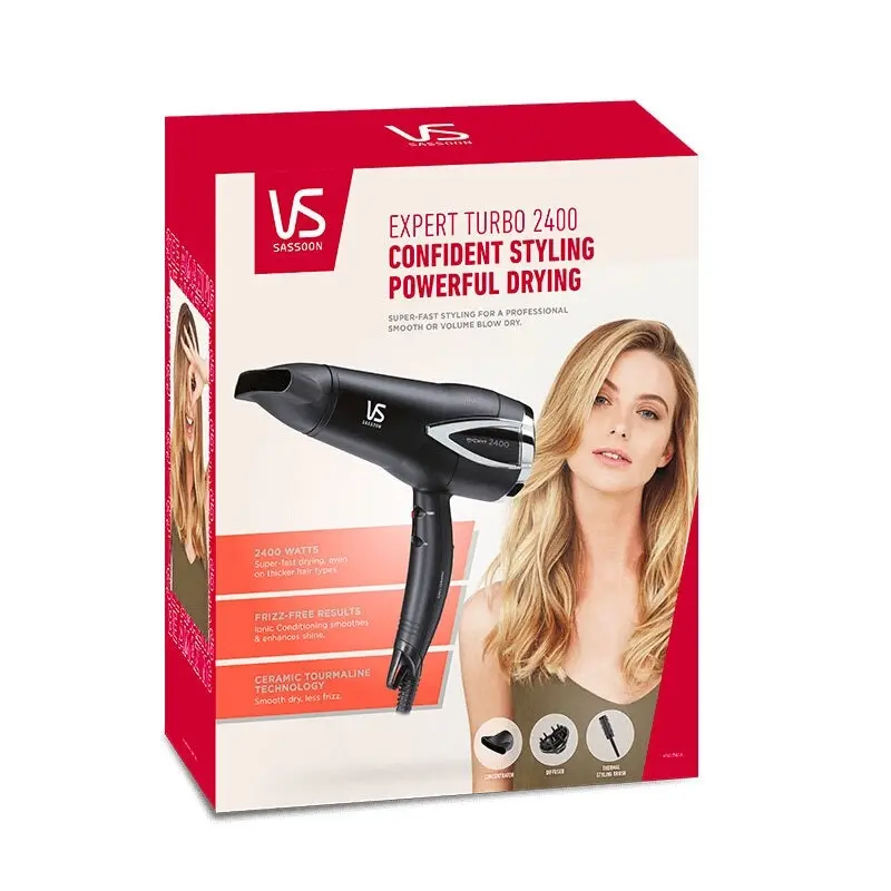 VS Sassoon VSD361A Expert Turbo Hair Dryer/Hairdyer w/Ceramic Tourmaline