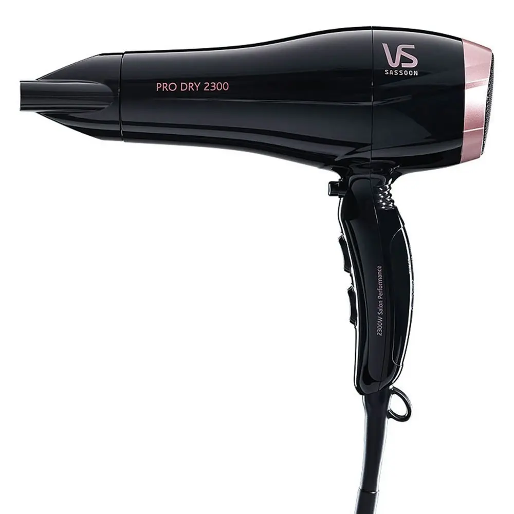 VS Sassoon VSD120A Pro Dry 2300W Hair Dryer/Hairdryer/Fast Drying/Light Weight