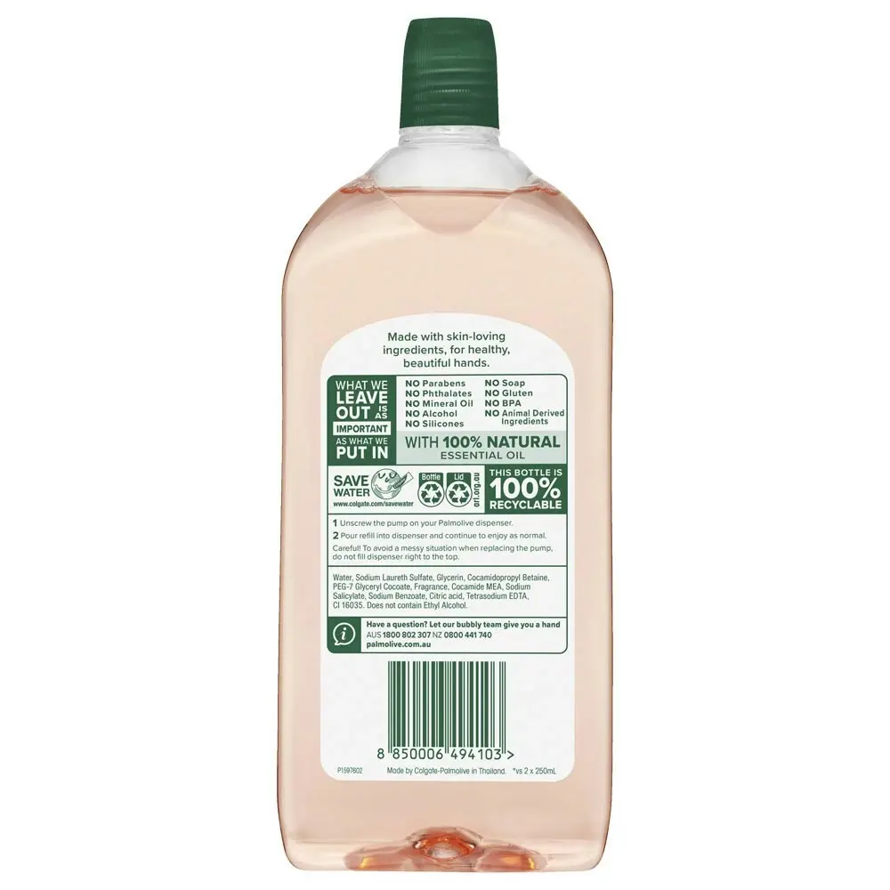 Palmolive 500ml Refill Foaming Nourishing Hand Wash Japanese Cherry Blossom