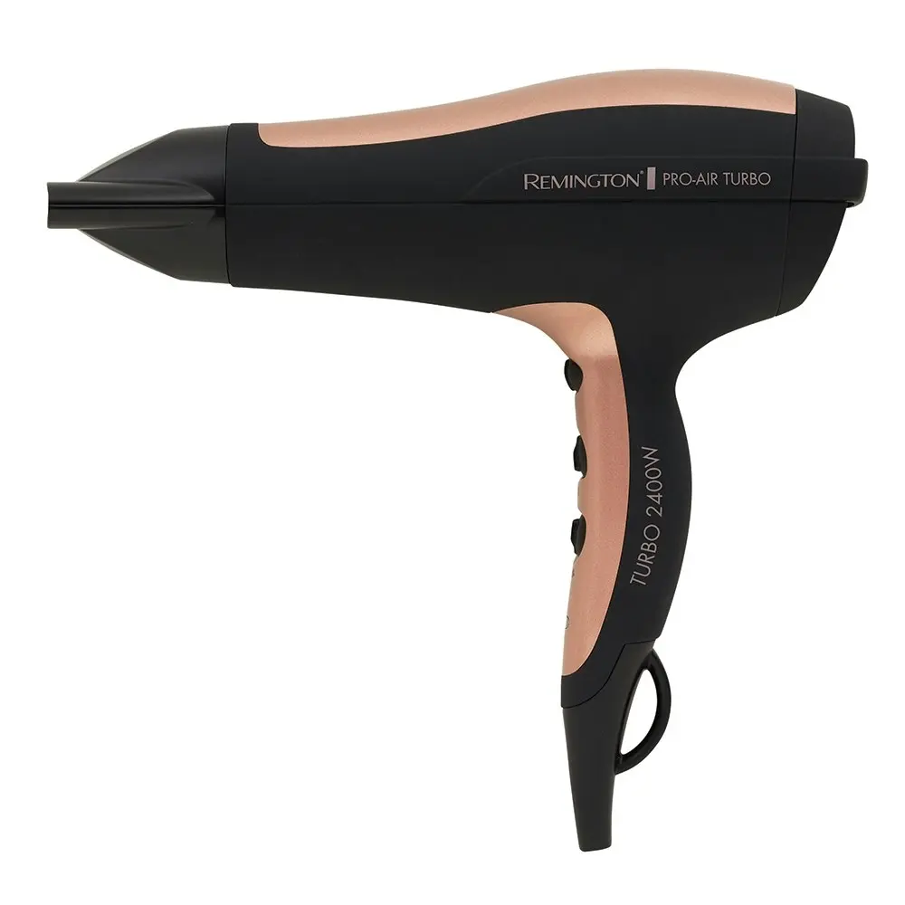 Remington 2400W Pro Air Turbo Ionic Ceramic Turbo Hair Blow Dryer w/ Round Brush