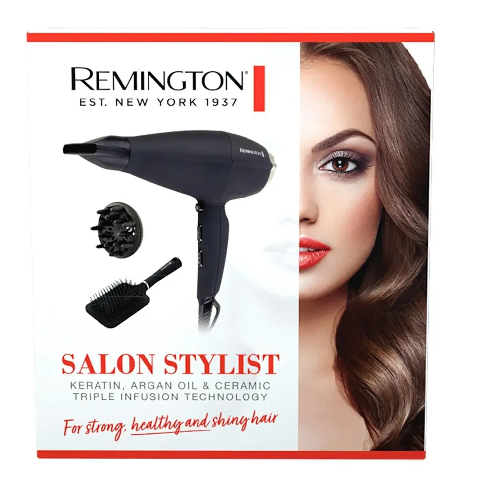 Remington 2300W Salon Stylist Ceramic Keratin Argan Infuse Ionic Blow Hair Dryer