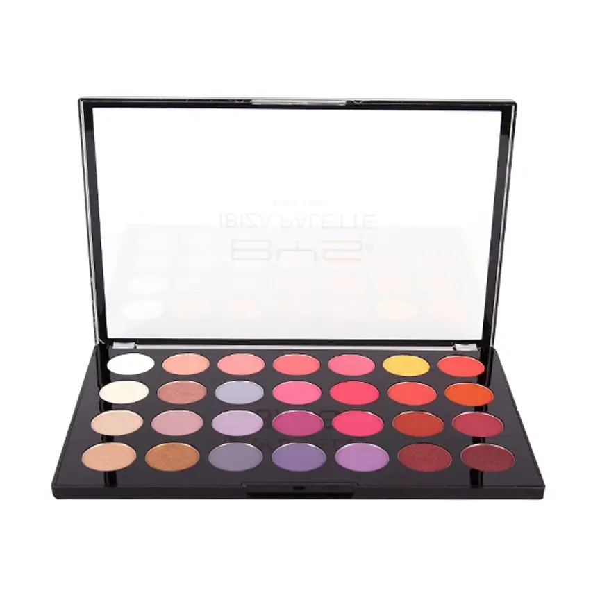 BYS 28g Eyeshadow Colour Palette Eye Makeup Shadow Matte/Metallic Shimmer Ibiza