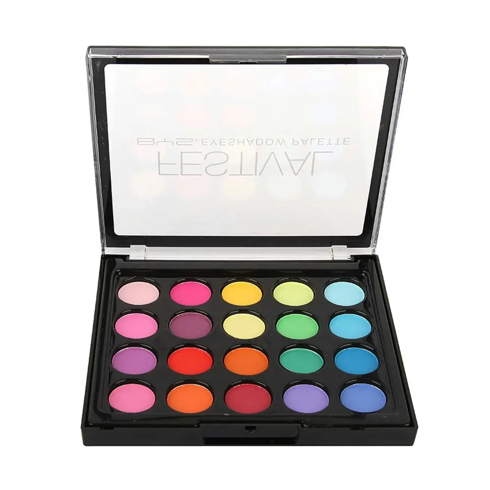 BYS Festival 20g Velevet Eyeshadow Palette Pigment Matte/Metallic Shimmer Makeup