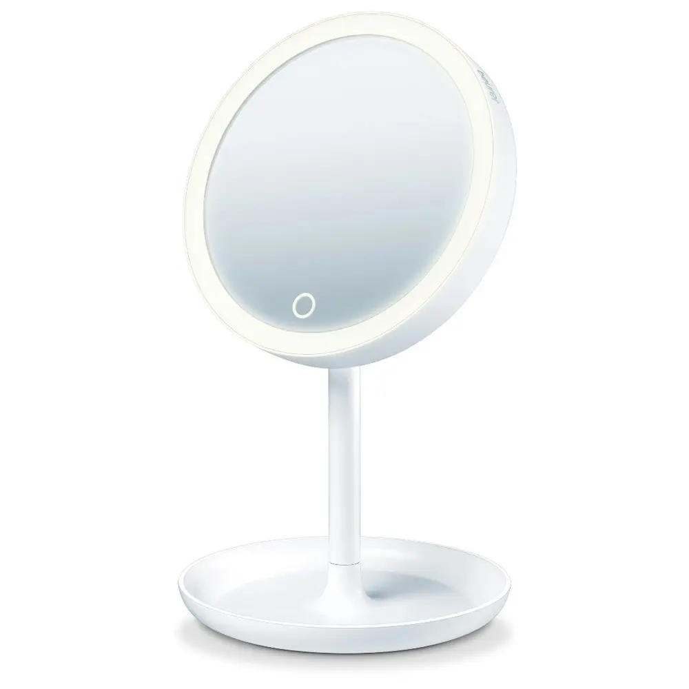 Beurer BS45 Beauty Illuminated Cosmetic/Make Up Mirror w/ LED Light/Storage Tray