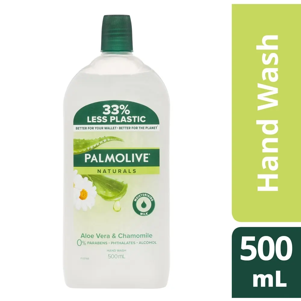 6x Palmolive 500ml Hand Wash/Washing Refill Aloe & Chamomile Cleaning/Hygiene