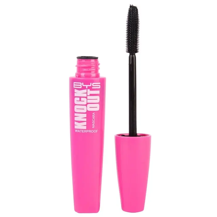 BYS Knock Out Mascara Waterproof Oversize Eyelashes Eye Makeup Volume Black 10ml