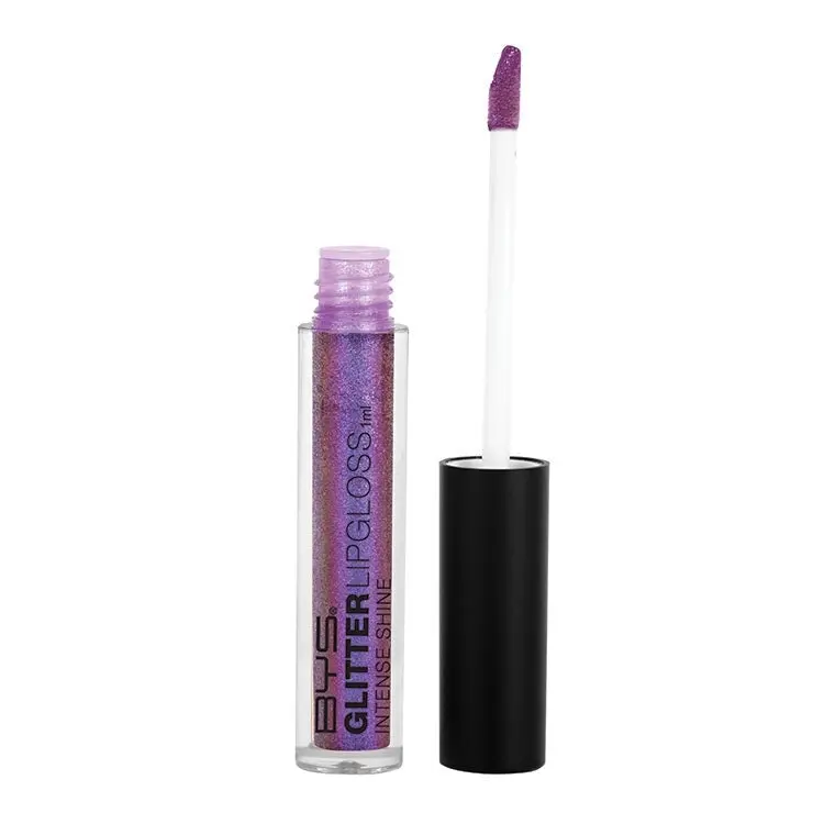 BYS Glitter Lipgloss Intense Shine Non-Sticky Lightweight Makeup Neptune PUR 1ml