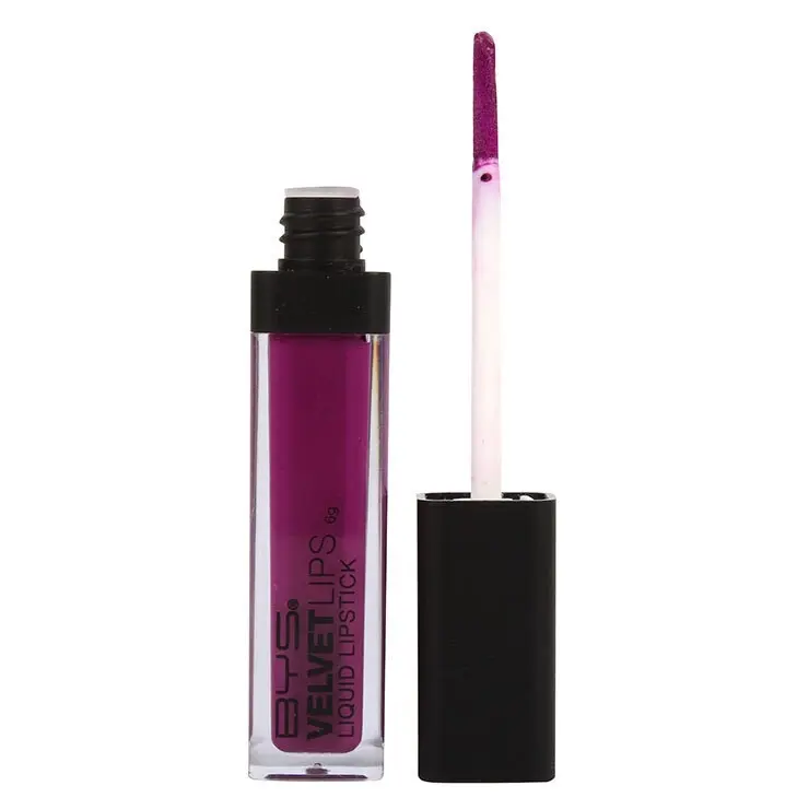 BYS Velvet Cream Soft Plush Lipstick Lip Colour Cosmetics Makeup Purple Pop 6g