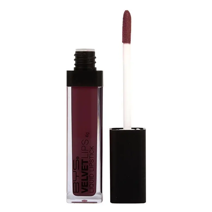 BYS Velvet Cream Soft Plush Lipstick Lip Colour Cosmetics Makeup Red Wine 6g