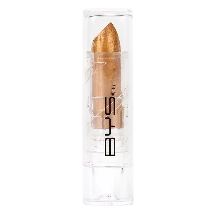 BYS Metallic Lipstick 3g Lip Colour Cream/Silky Cosmetic Beauty Makeup Popcorn