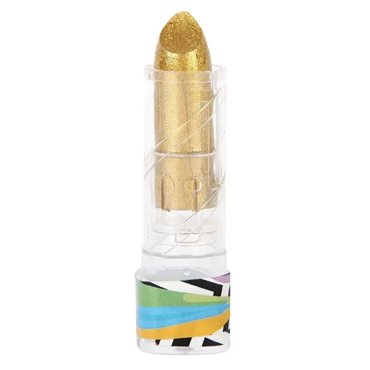 BYS Metallic 3g Lipstick Lip Colour Silky Cream Cosmetic Makeup Superstar Gold