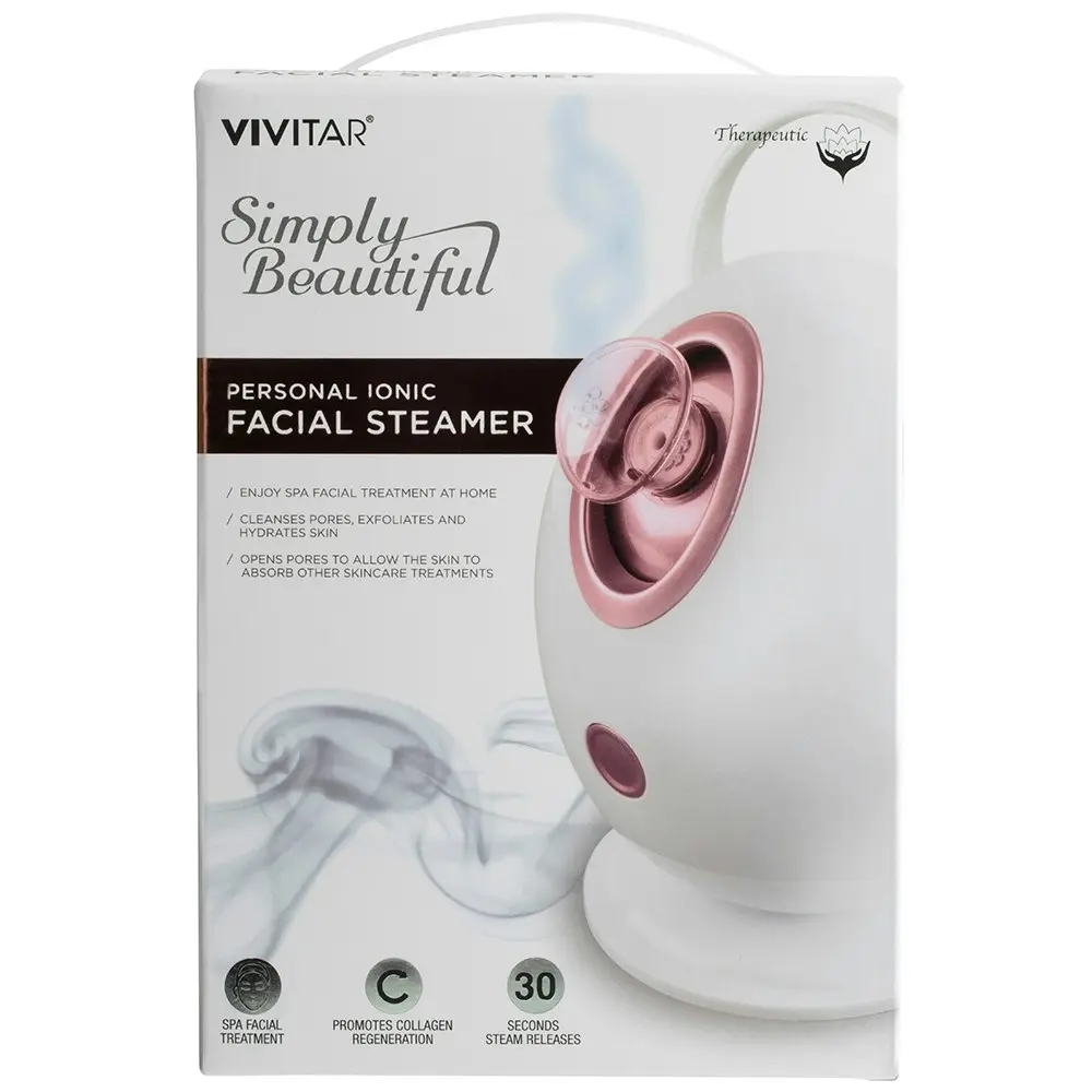 Vivita Personal Ionic Facial Steamer Cleansing/Exfoliating/Hydrating Treatment