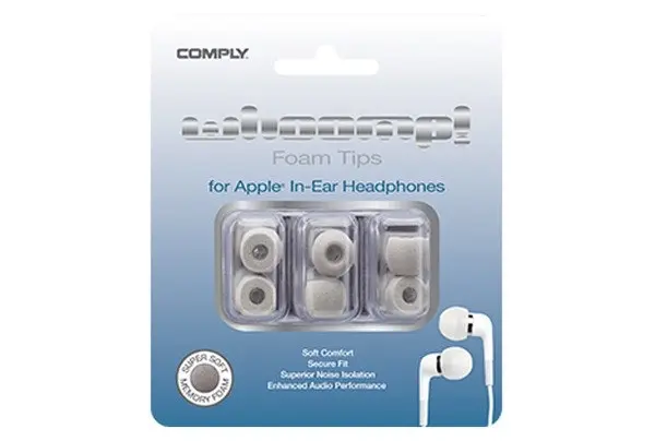 Comply Whoomp 3 Memory Foam Earphones Replacement Tips for Apple In Ear 2nd Gen