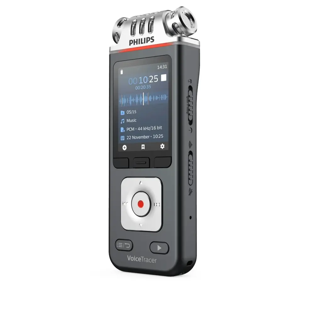 Philips DVT7110 8GB VoiceTracer Audio Recorder w/3 Mics/DSLR Video Shooting Kit