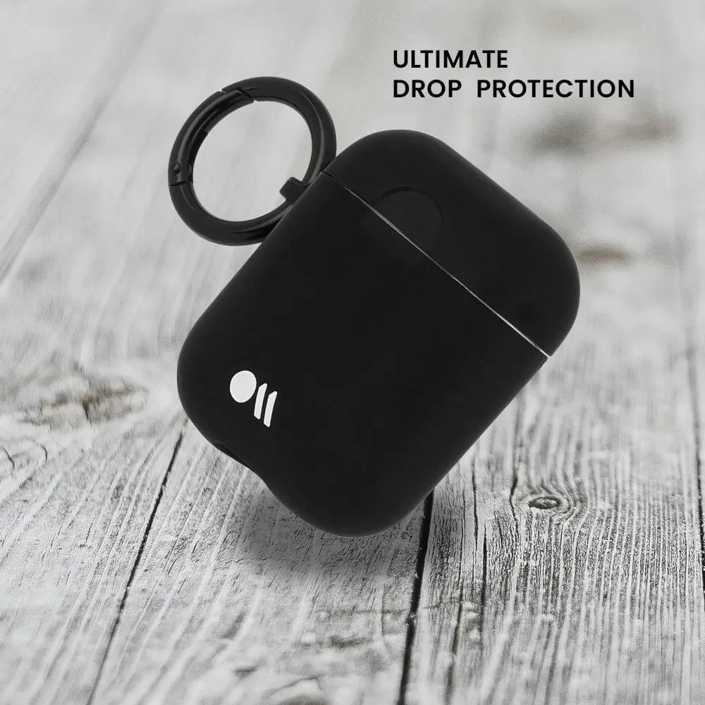 Case-Mate Hookups Case/Cover for Apple AirPods with Ring Clip/Neck Strap Black