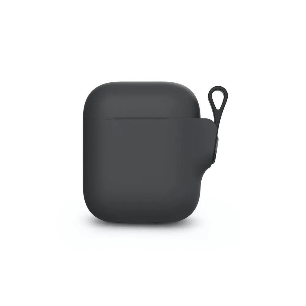 Moshi Pebbo Case Holder Cover for AirPods w/Detachable Wrist Strap Black