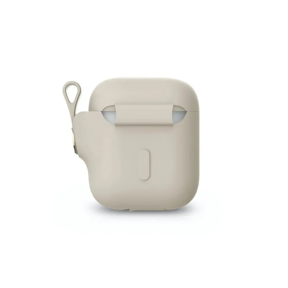 Moshi Pebbo Case Holder Cover for AirPods w/Detachable Wrist Strap Beige