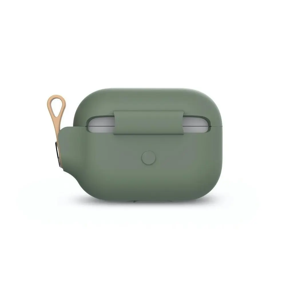 Moshi Pebbo Case Holder Cover for AirPods Pro w/Detachable Wrist Strap Green