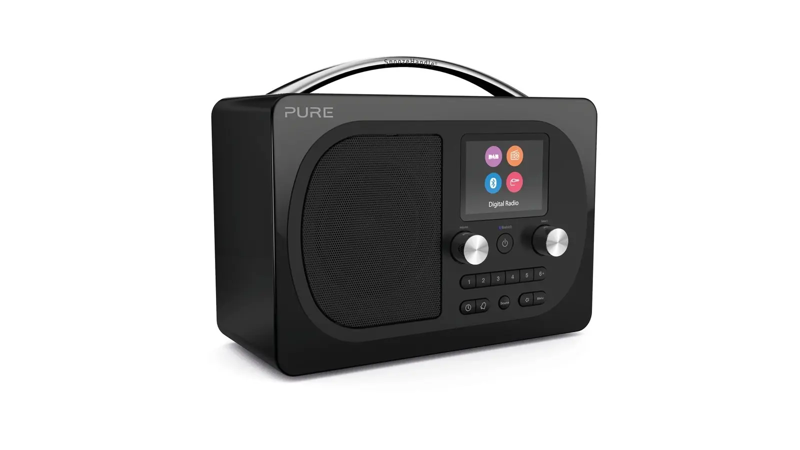 Pure Evoke H4 Prestige Edition DAB/DAB+/FM Digital Radio w/Bluetooth Speaker BLK