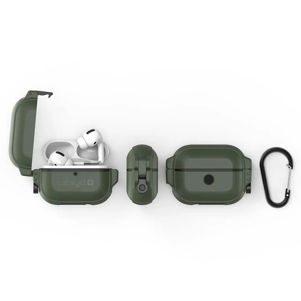 Catalyst Total Waterproof Case/Cover for 1st/2nd Gen Apple AirPods Pro Green