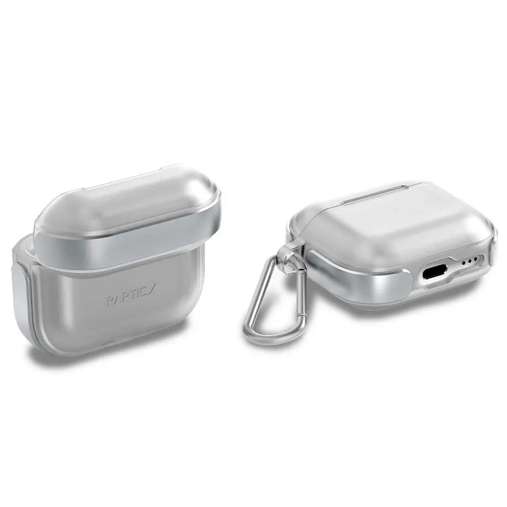 Raptic Air Case Aluminium Protective Bumper Cover Protection f/Air Pods 3 Silver