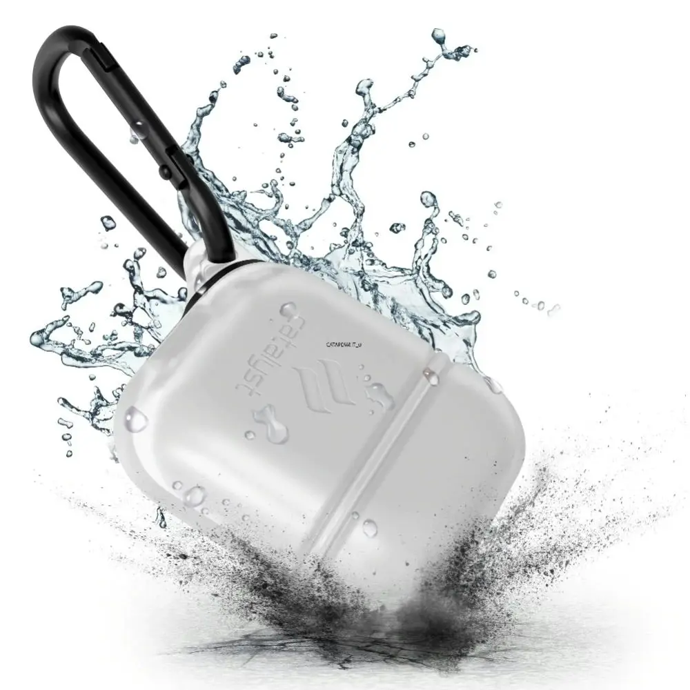 Catalyst Waterproof Case w/ Carabiner For Apple Airpods Protective Cover White